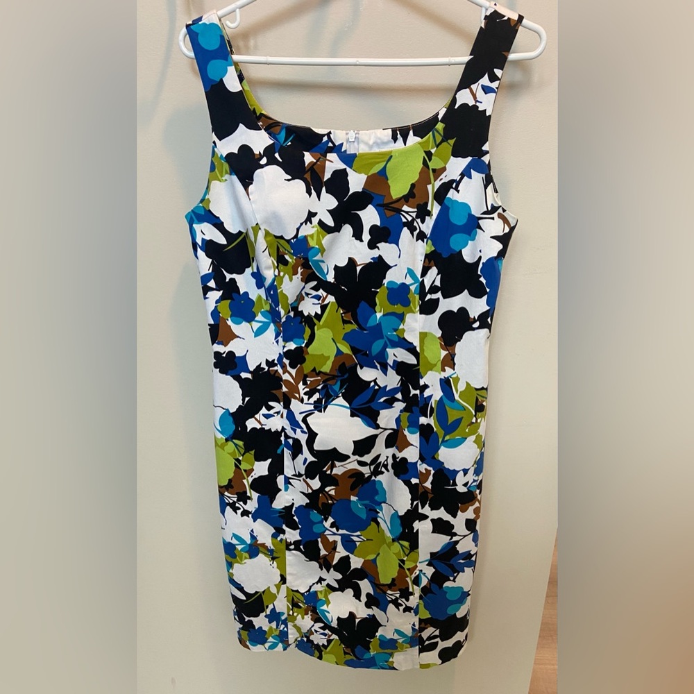 Cleo leaf pattern Sleeveless Dress - Multicolor size 10